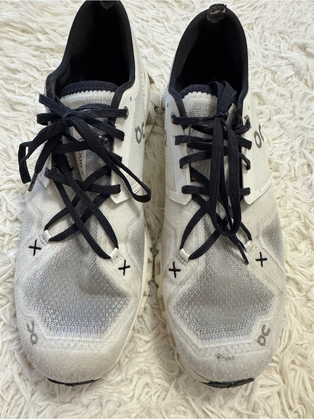 On Running Men’s Athletic Shoes in White and Black